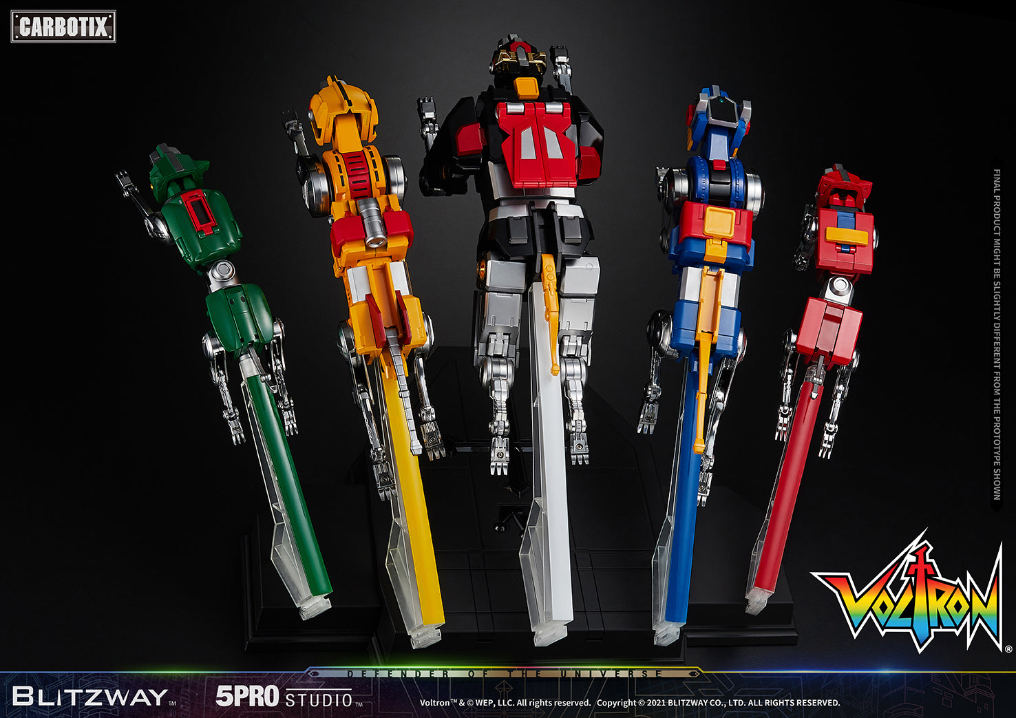 Blitzway 'Voltron' 5Pro Studio CARBOTIX Series, Action Figure | 8809321479531