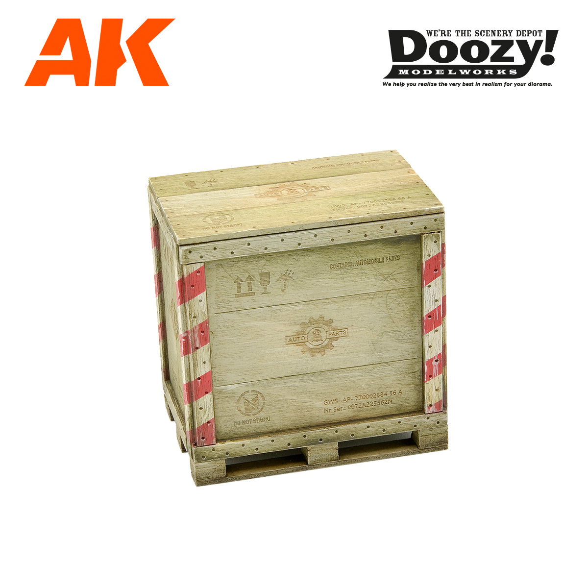 Doozy 1/24 Wooden Box Auto Parts | 8435568328969