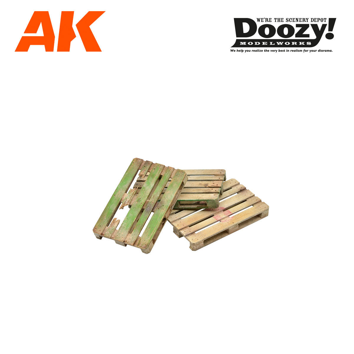 Doozy 1/24 Wooden Euro Pallet, 5 Units | 8435568328976