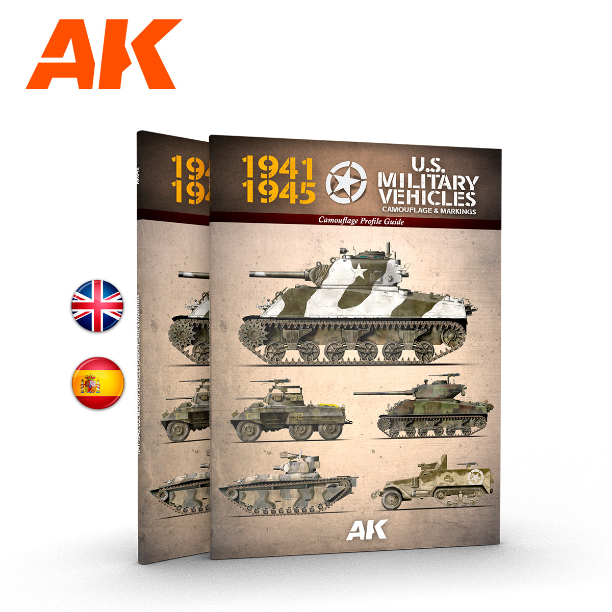 AK Interactive 1941-1945 American Military Vehicles - English | 8435568329539