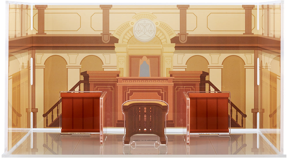 Ace Attorney Series Courtroom (Re-Order) Acrylic Diorama Background | 4580590182073