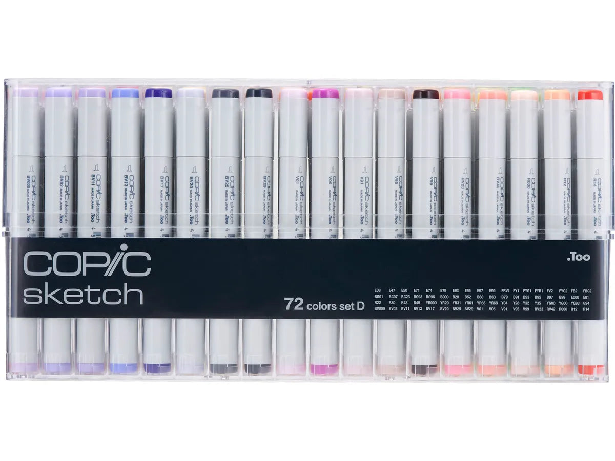 Copic Sketch Marker 72Pc Set D | 4511338063194