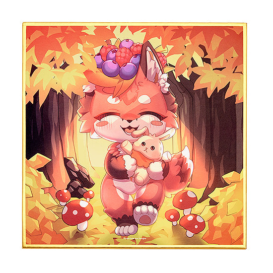 GoodSmile Moment Fluffy Land Series Let's Go Home Shikishi Illustration | 4580590182318