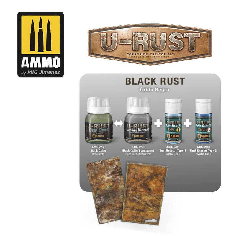 Ammo Mig U-Rust Black Oxide Transparent 40ml | 8432074022534