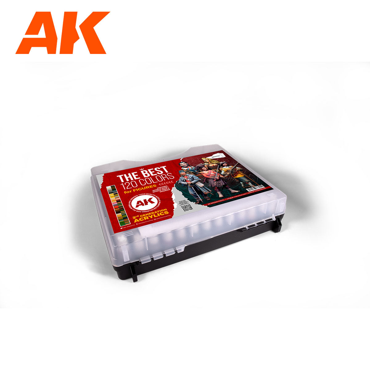 AK 3G Plastic Briefcase 120 Figure Colors | 8435568333451