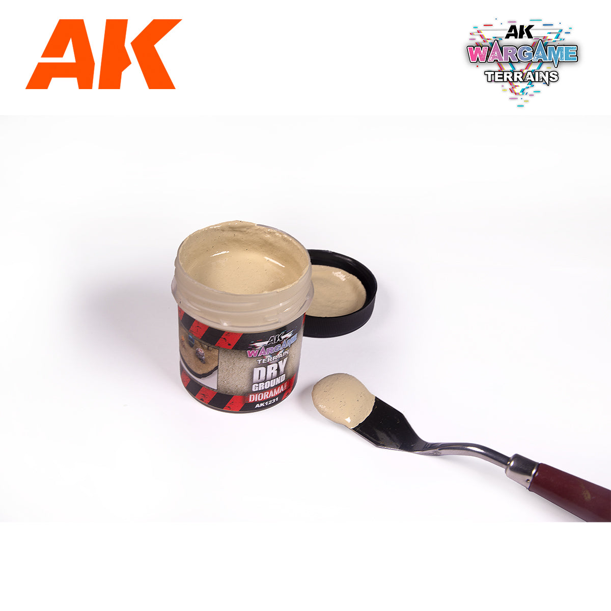 AK Interactive Wargame Battle Ground Terrains Dry Ground - 100ml (Acrylic) | 8435568331051