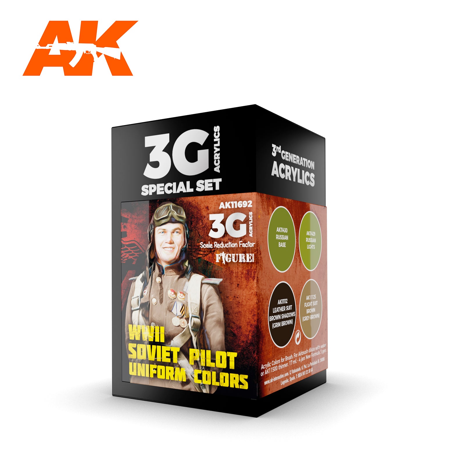 AK Interactive 3G Air - WWII SOVIET UNIFORM COLORS | 8435568312623