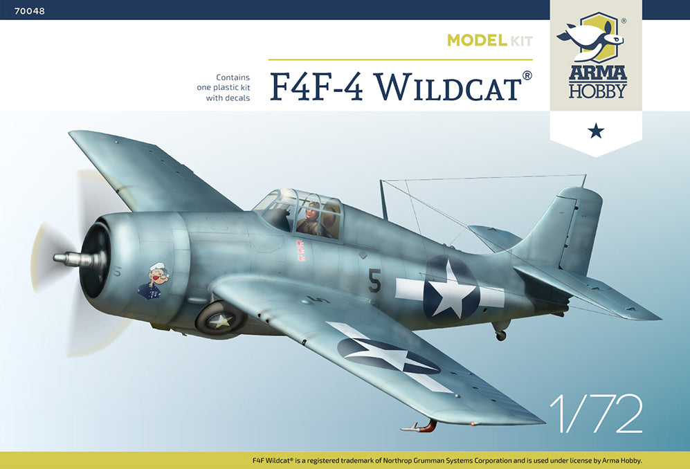 Arma Hobby 1/72 F4F-4 Wildcat Model Kit | 5902734373366