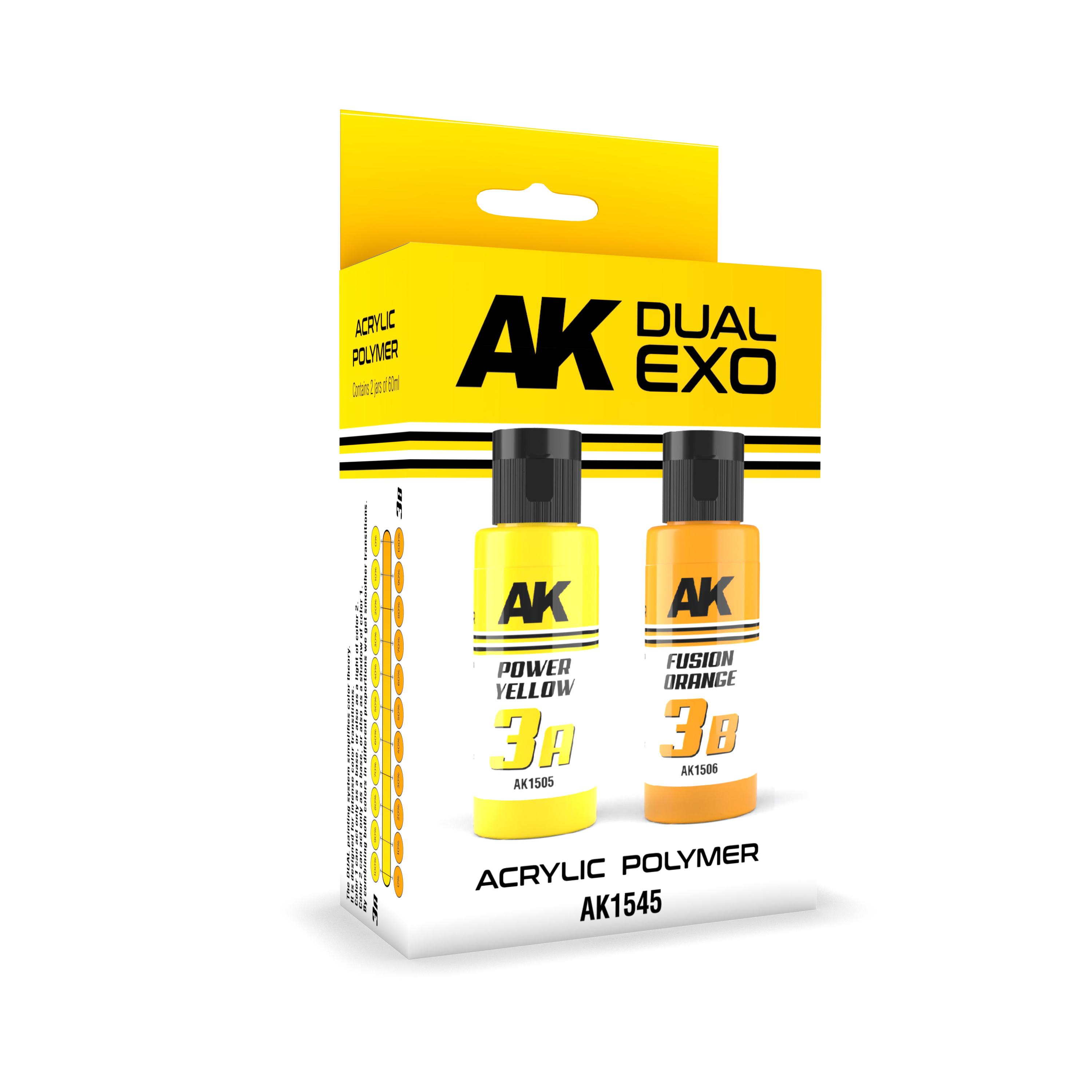 Ak Interactive Power Yellow & Fusion Orange Dual Exo Paint Set | 8435568327795