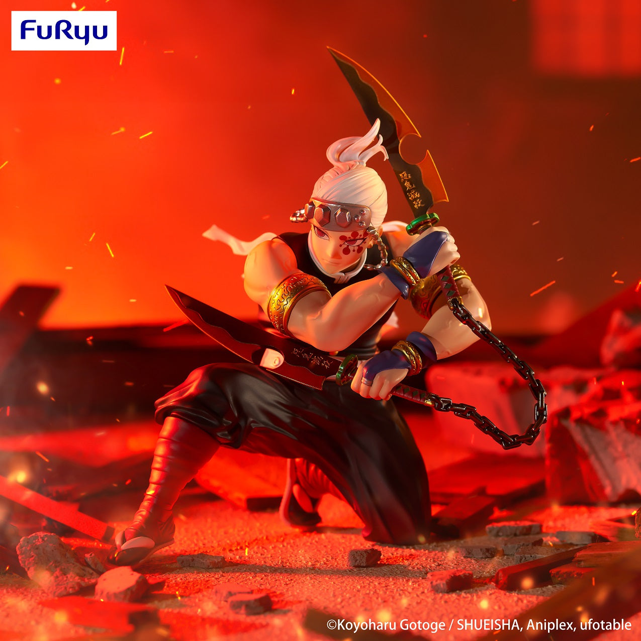 FURYU Corporation Demon Slayer: Kimetsu no Yaiba Noodle Stopper Figure -Uzui Tengen- | 4582655070196