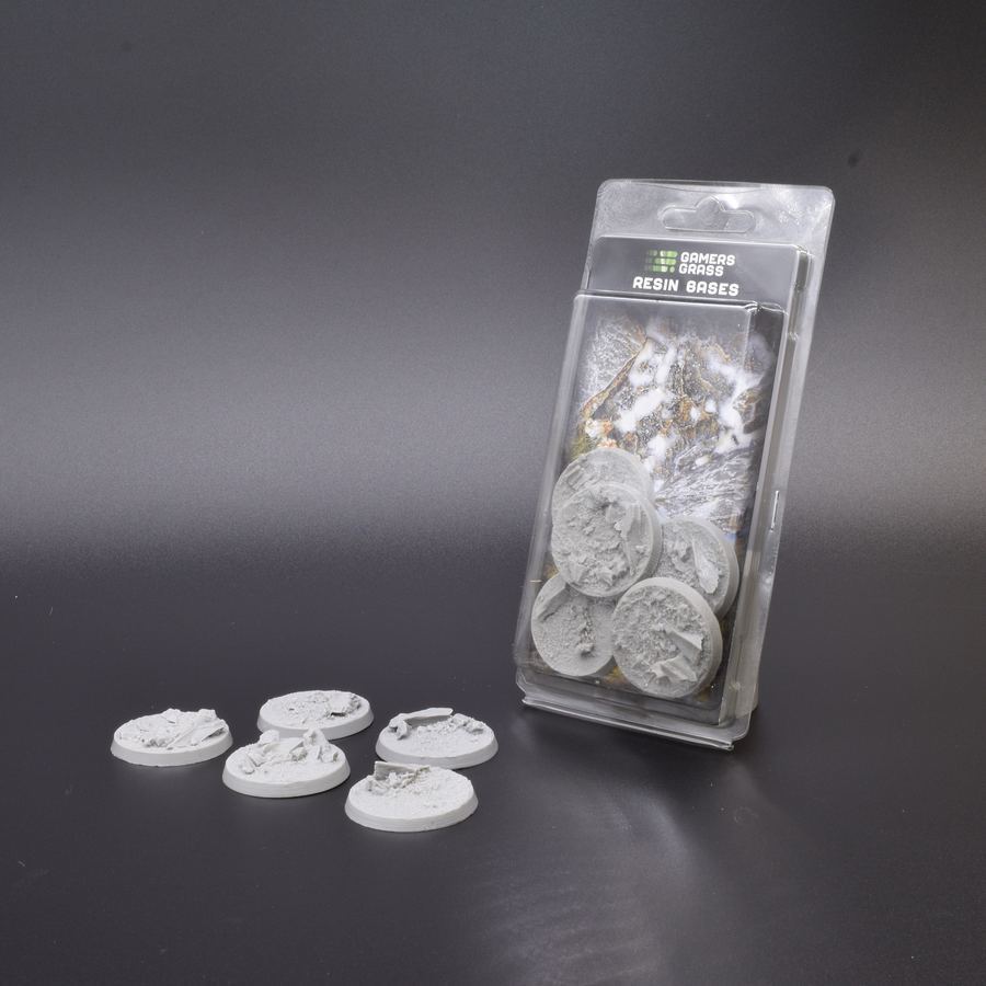 Gamers Grass Resin Bases - Rocky Fields - Round 40mm (x5) | 738956789488