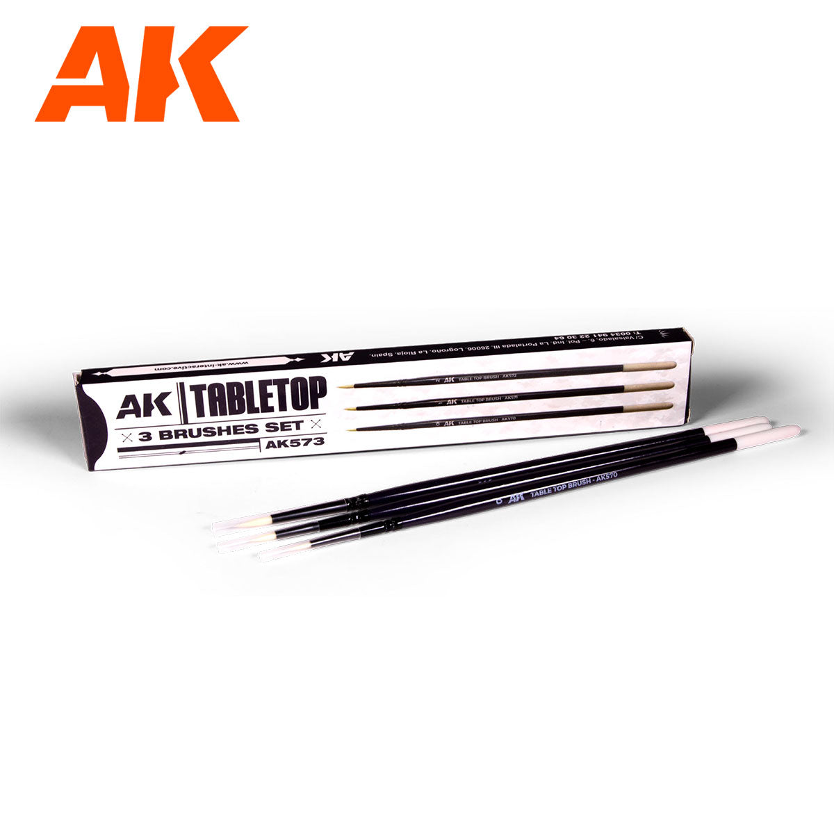 AK Table Top Brushes Set 0, 1, 2 | 8435568333840