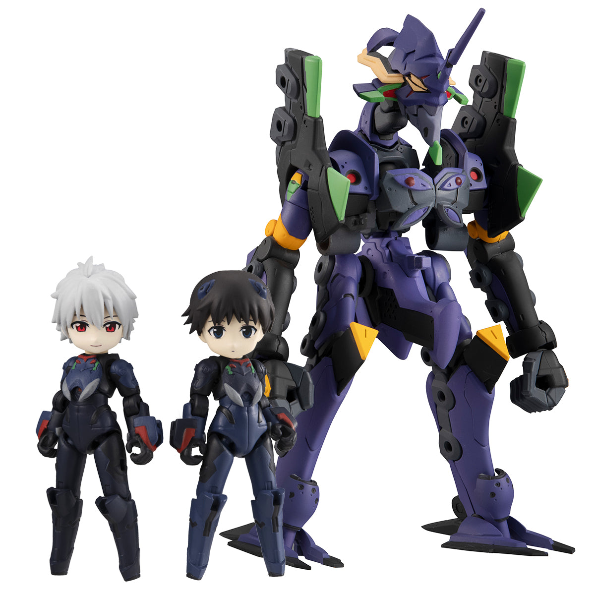 Megahouse DeskTop Army Shinji Ikari, Kaworu Nagisa & Evangelion 13 (Theatrical Edition) | 4535123832925