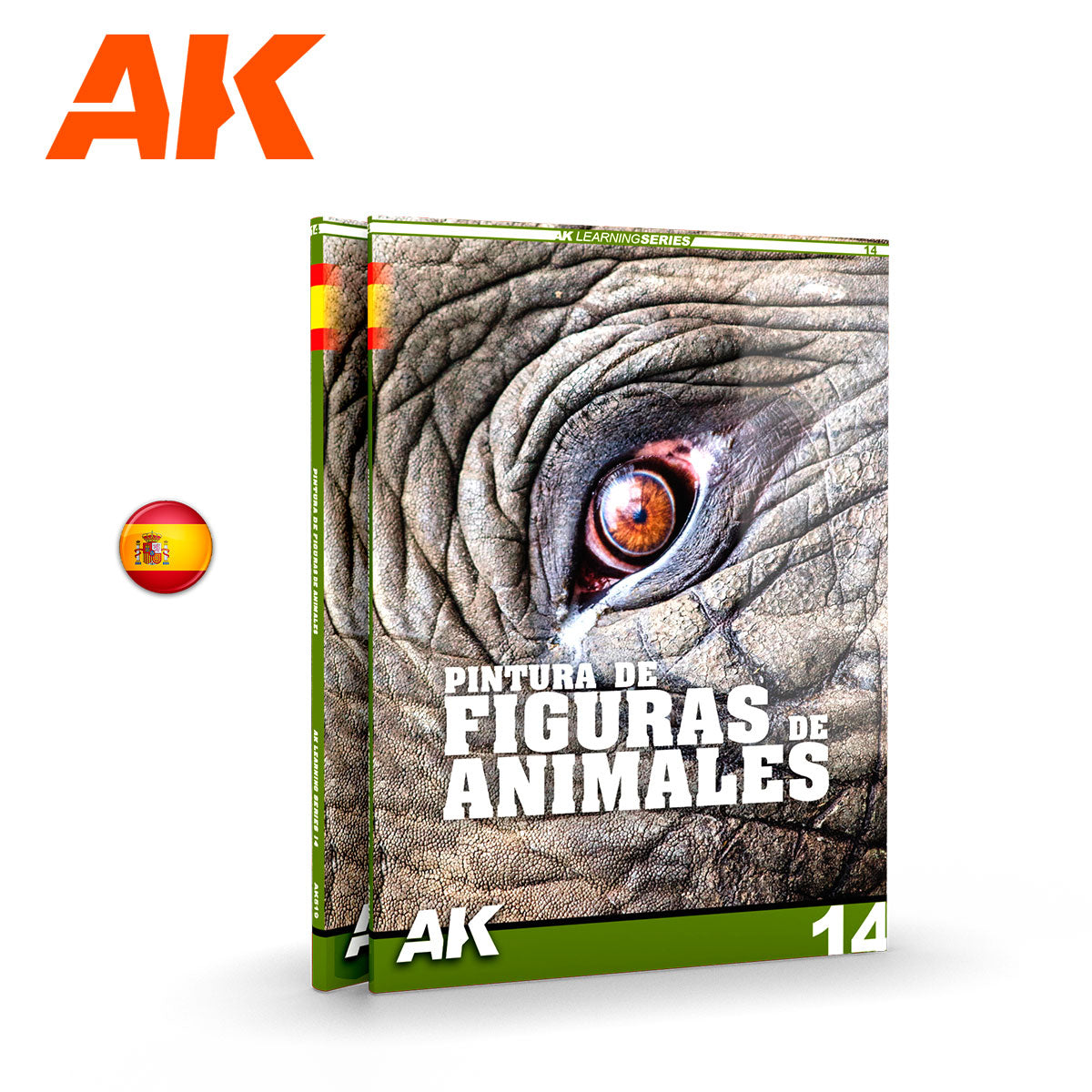 AK Interactive Learning Series #14 Pintura de Figuras de animals (Spanish) | 8435568334670