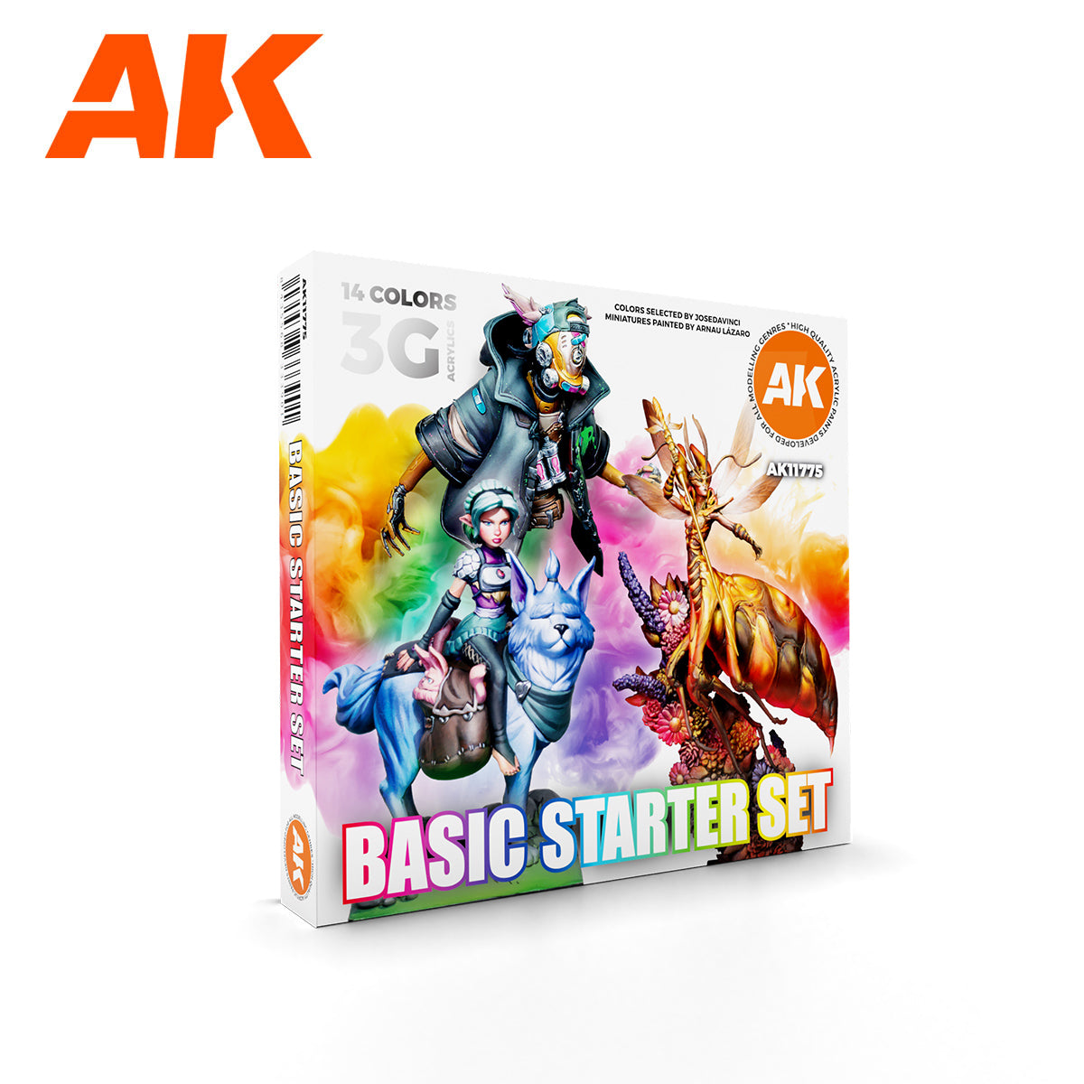 AK Interactive 14 Selected Colors Basic Starter Set | 8435568333901