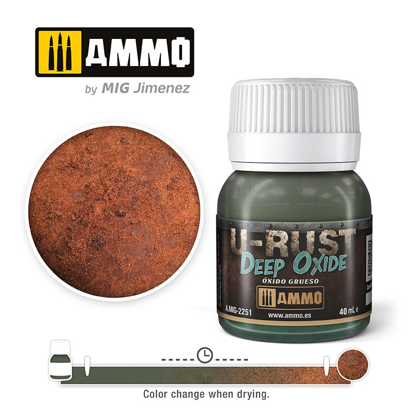 Ammo Mig U-RUST Deep Oxide 40mL | 8432074022510