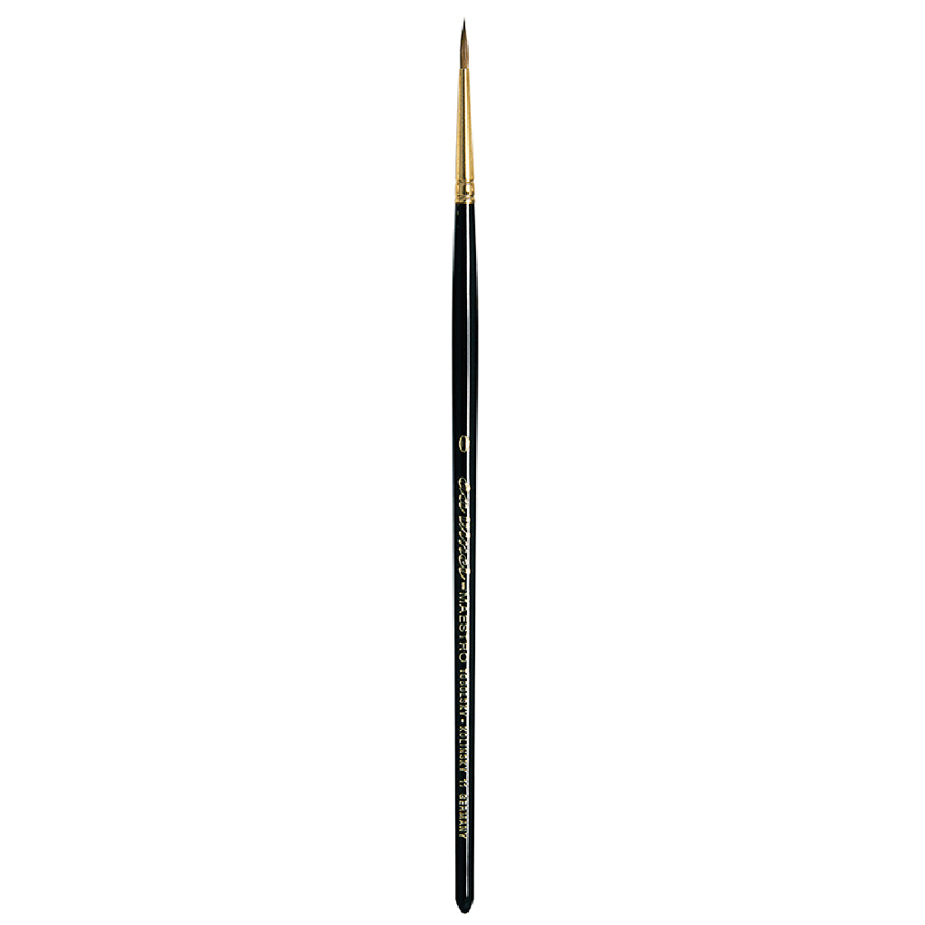 Da Vinci Watercolor Series 11 Maestro Kolinsky Sable Brush - Full Belly Round, Short Handle, Size 0 | 4017505001070