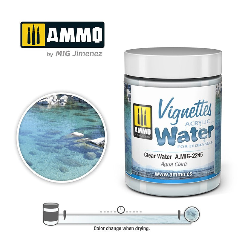 Ammo Mig Clear Water 100ml | 8432074022459
