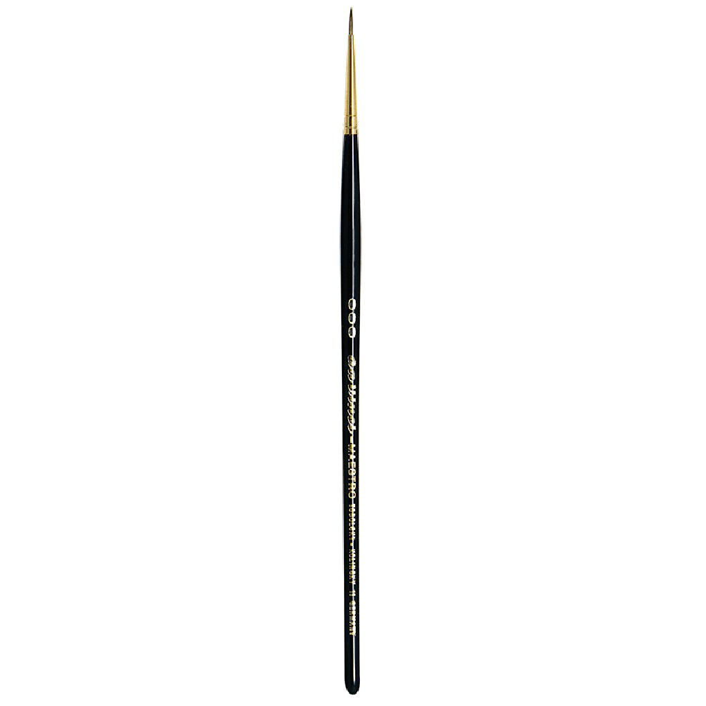 Da Vinci Watercolor Series 11 Maestro Kolinsky Sable Brush - Full Belly Round, Short Handle, Size 3/0 | 4017505001056