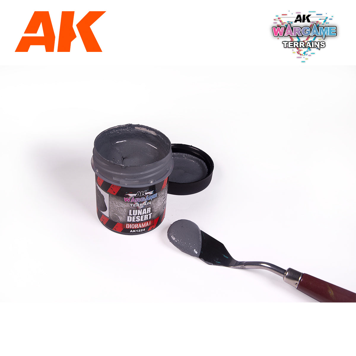 AK Interactive Wargame Battle Ground Terrains Lunar Desert - 100ml (Acrylic) | 8435568330986