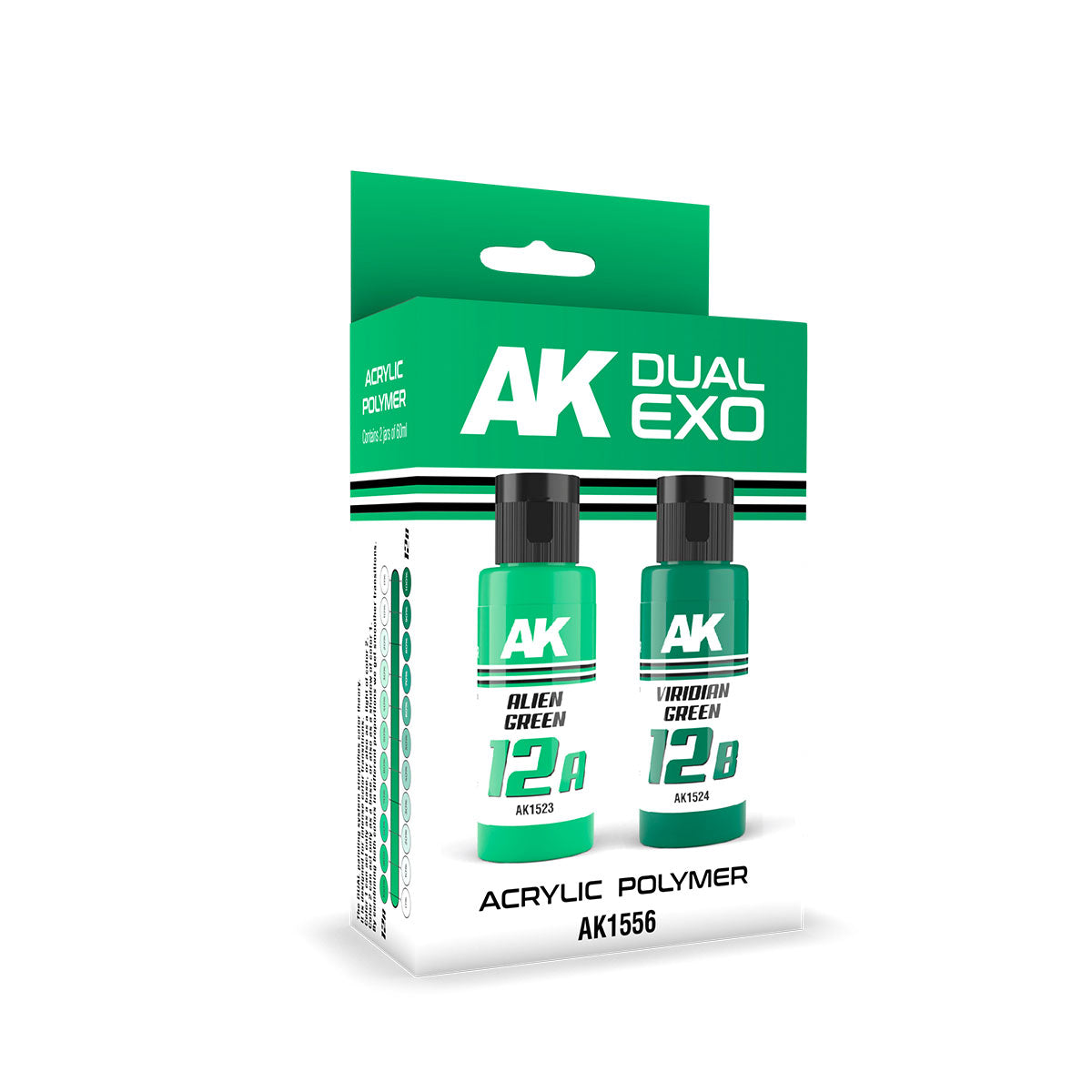 Ak Interactive Alien Green & Viridian Green Dual Exo Paint Set | 8435568327887