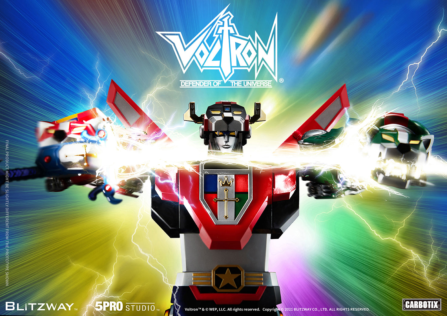 Blitzway 'Voltron' 5Pro Studio CARBOTIX Series, Action Figure | 8809321479531
