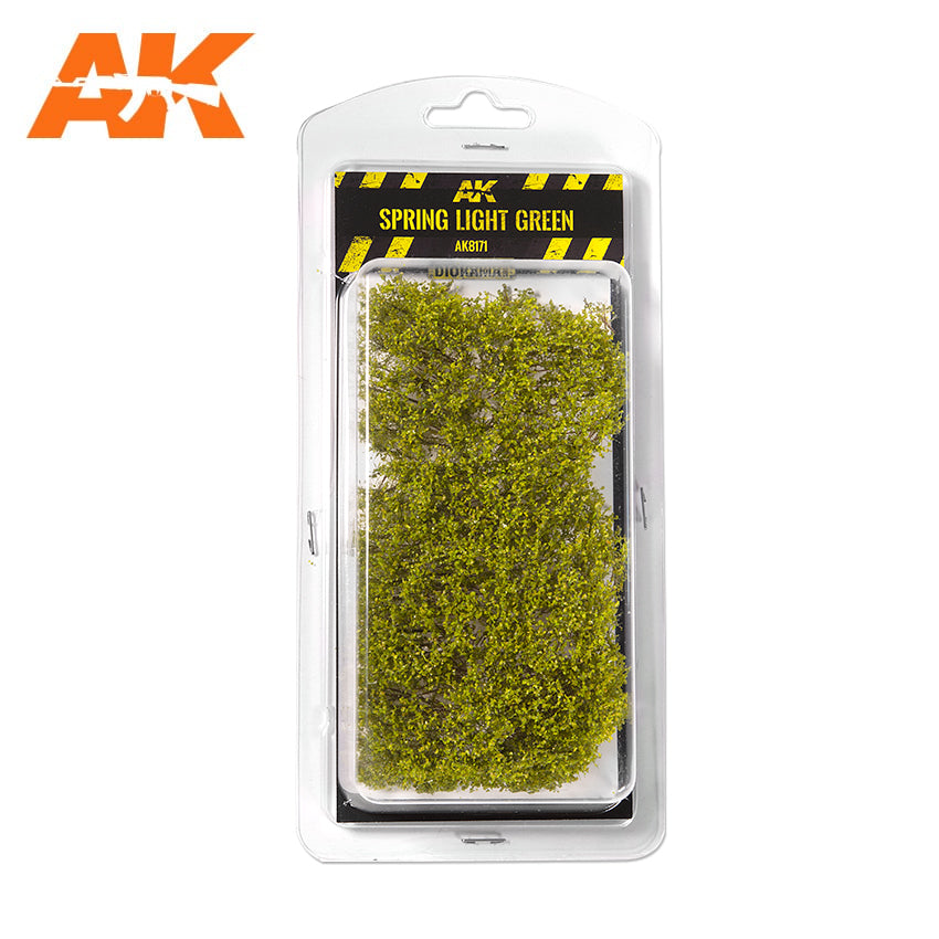 AK Interactive Spring Light Green Shrubberies 1/35 / 75mm / 90mm | 8435568309593