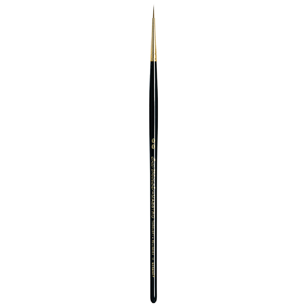 Da Vinci Watercolor Series 11 Maestro Kolinsky Sable Brush - Full Belly Round, Short Handle, Size 2/0 | 4017505001063