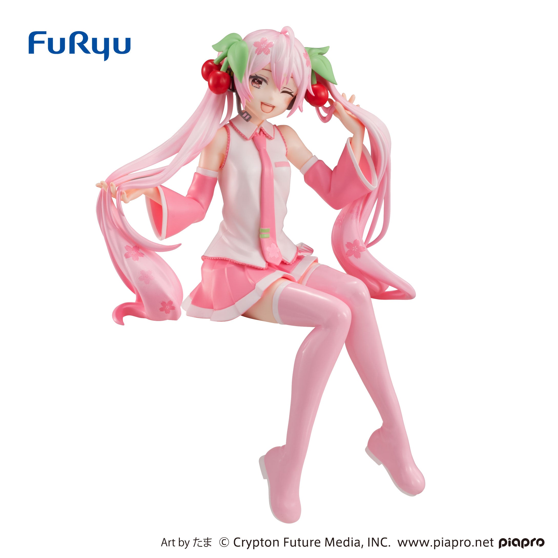 Hatsune Miku Series Noodle Stopper Figure-Sakura Miku Wink ver. | 4589584959820
