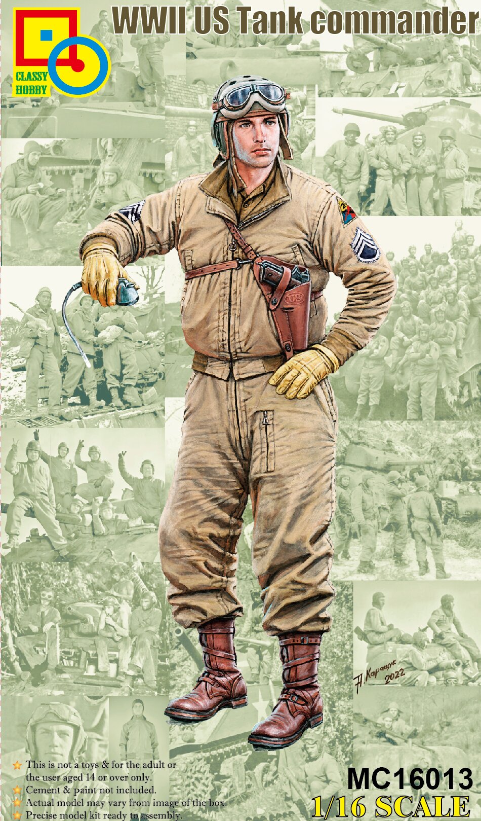 Classy Hobby 1/16 WWII US Tank Commander | 2123416013001