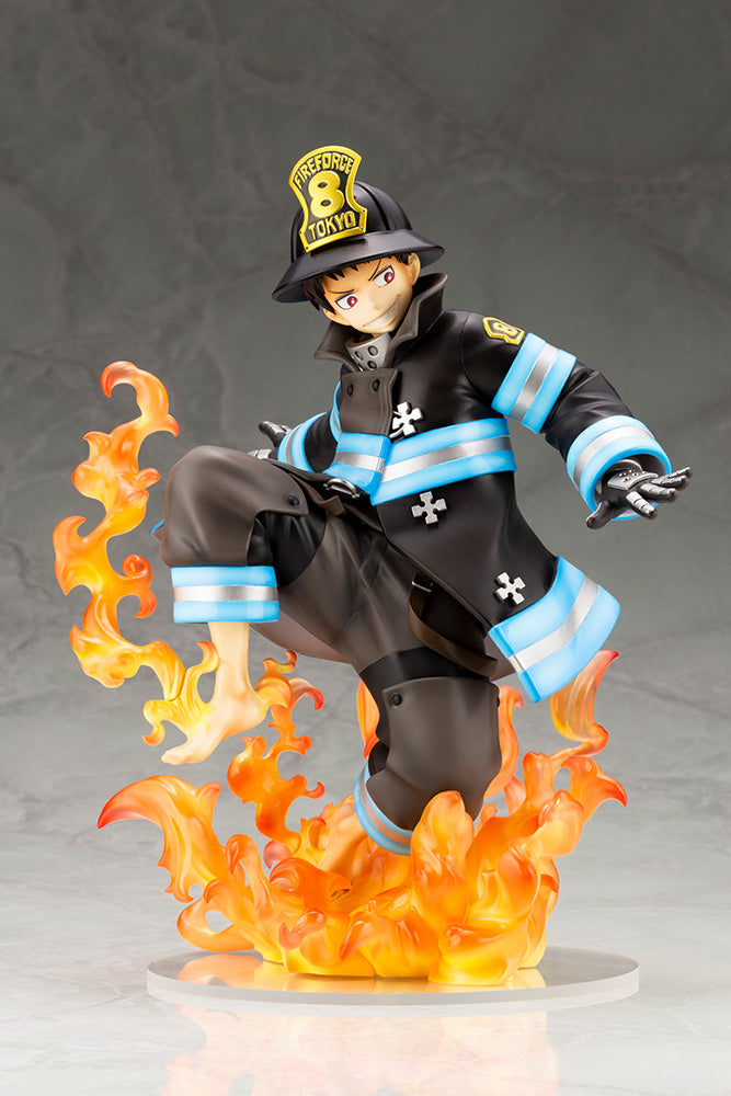 Kotobukiya 1/8 Artfx J Shinra Kusakabe Fire Force, Pre-painted PVC Statue | 190526020351