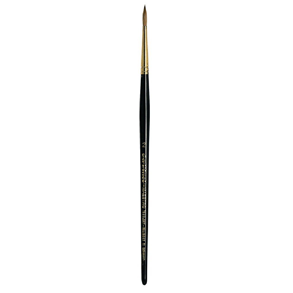 Da Vinci Watercolor Series 11 Maestro Kolinsky Sable Brush - Full Belly Round, Short Handle, Size 2 | 4017505001278