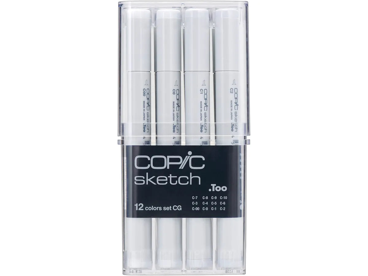 Copic Sketch Marker 12Pc Cool Gray Set | 4511338063125