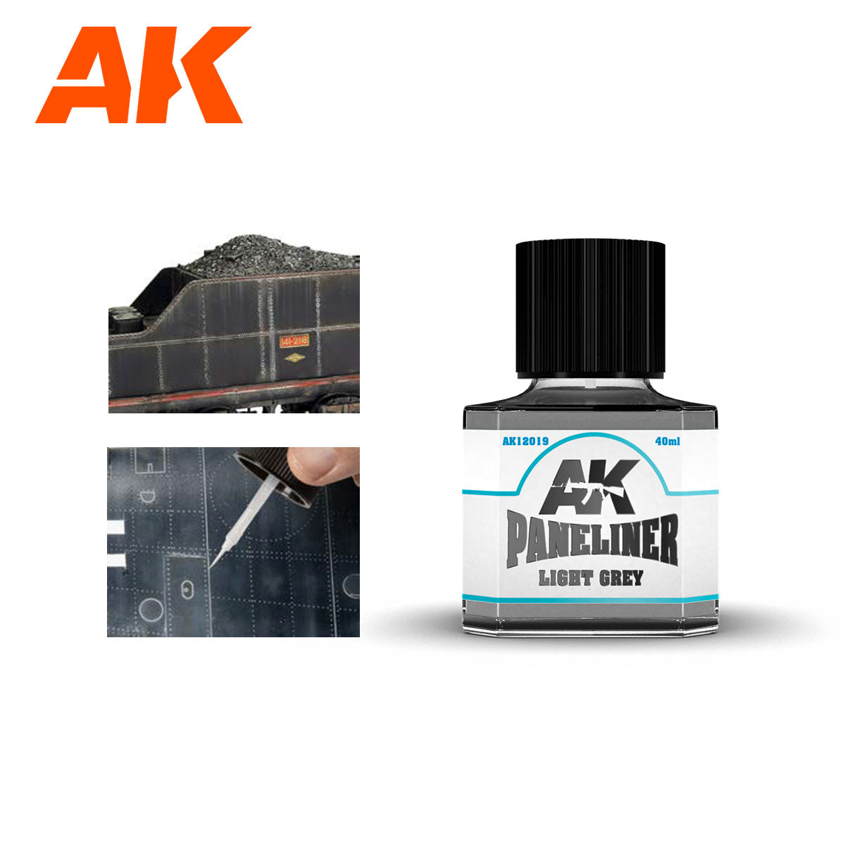 AK Interactive Light Grey Paneliner | 8435568306004