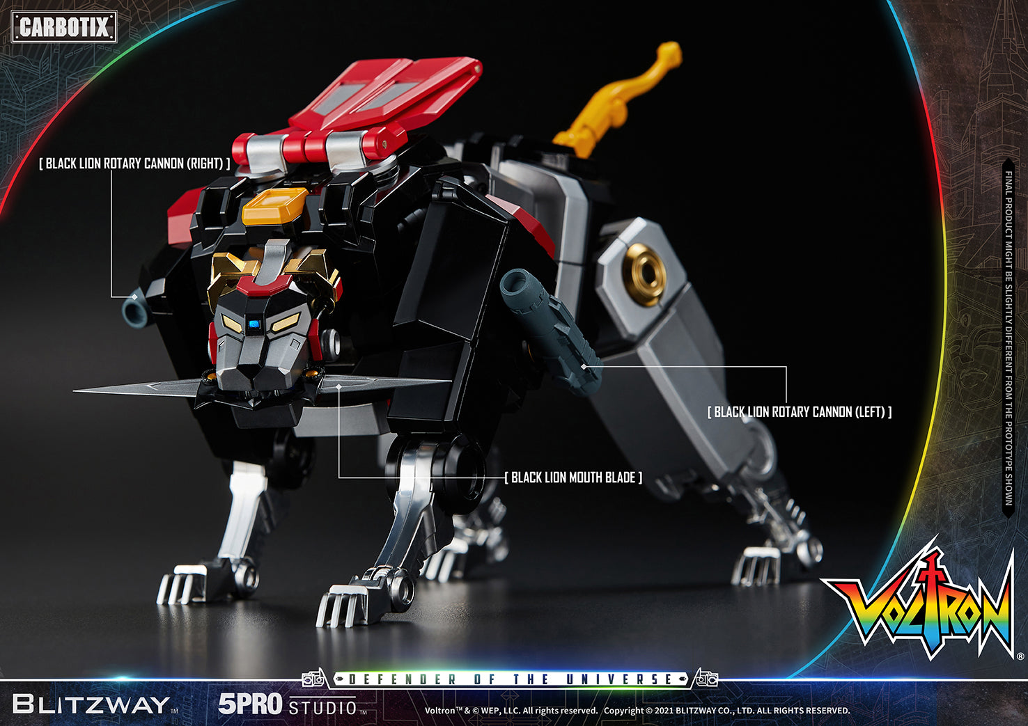 Blitzway 'Voltron' 5Pro Studio CARBOTIX Series, Action Figure | 8809321479531