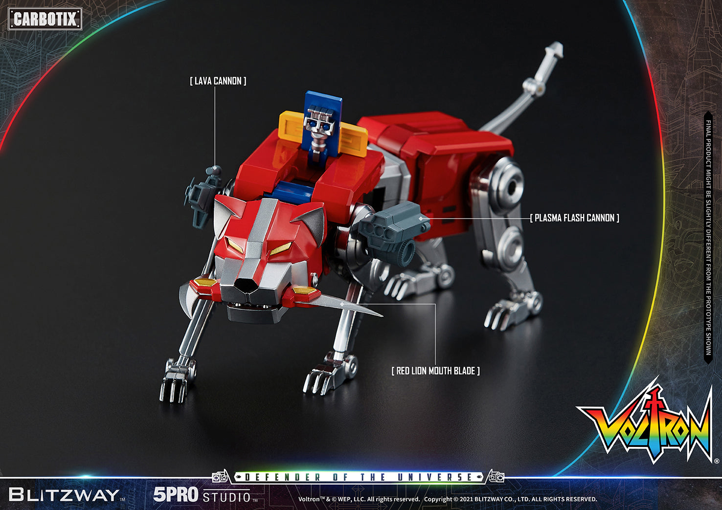 Blitzway 'Voltron' 5Pro Studio CARBOTIX Series, Action Figure | 8809321479531