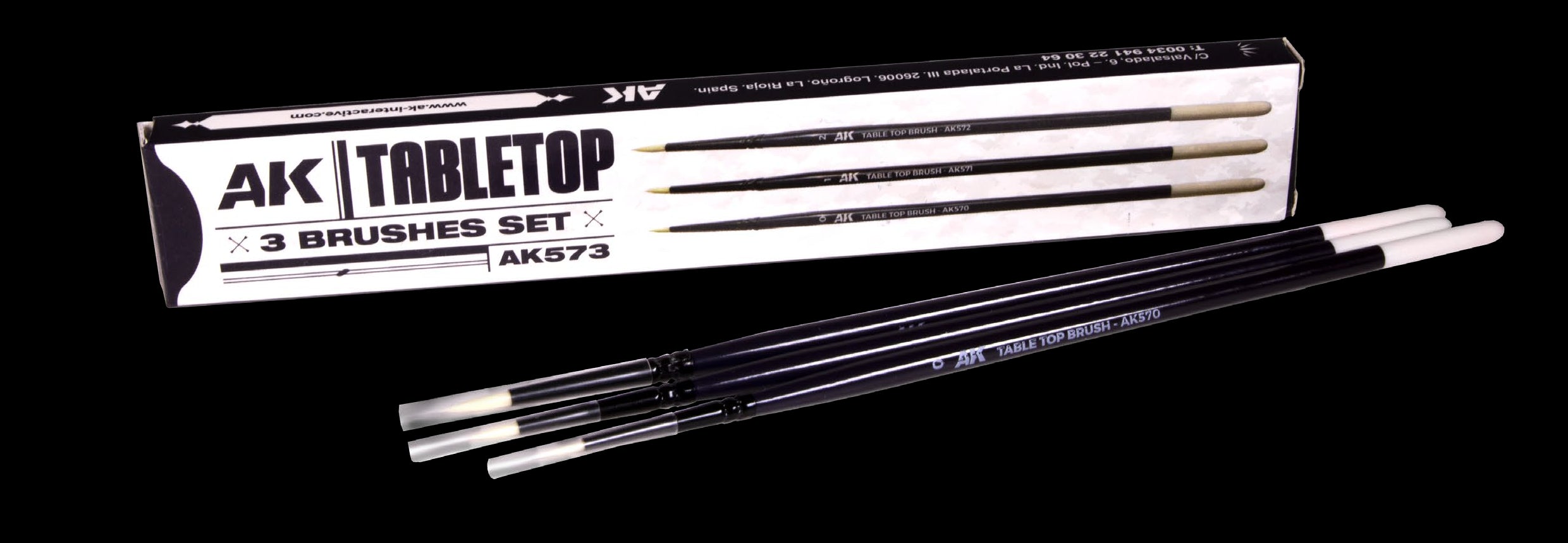 AK Table Top Brushes Set 0, 1, 2 | 8435568333840