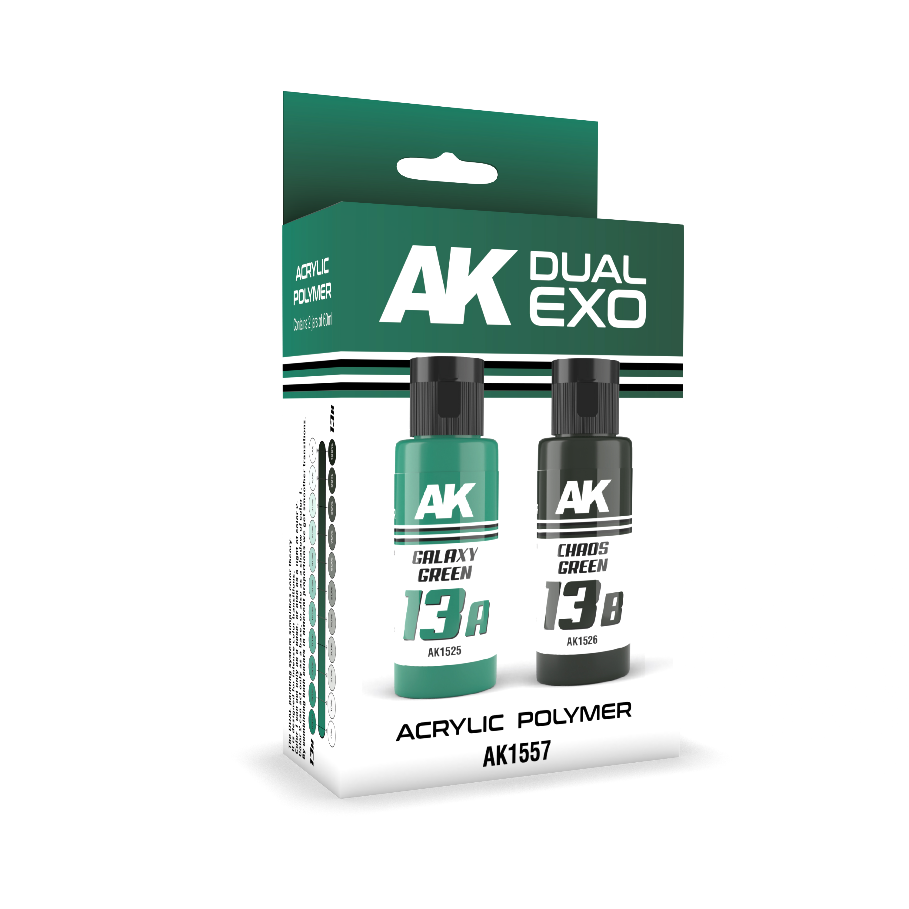Ak Interactive Galaxy Green & Chaos Green Dual Exo Paint Set | 8435568327894