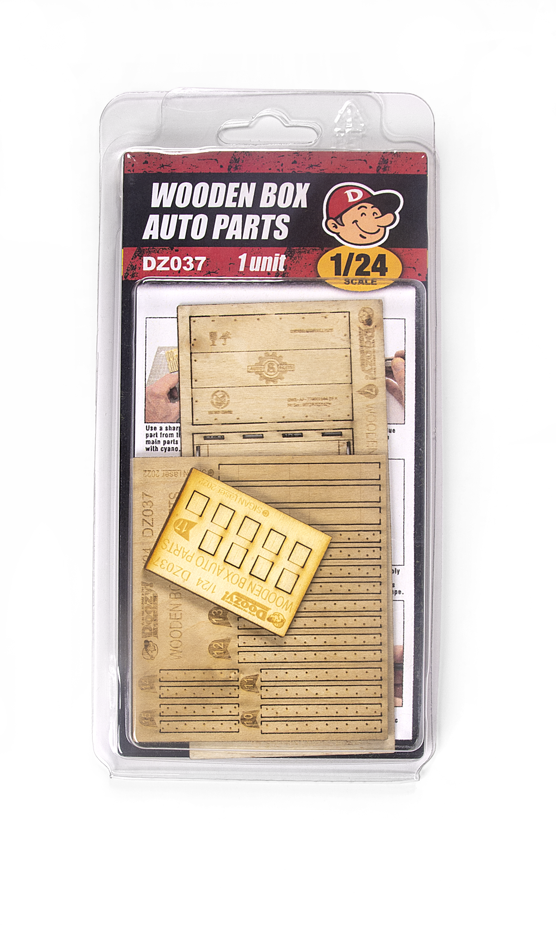 Doozy 1/24 Wooden Box Auto Parts | 8435568328969