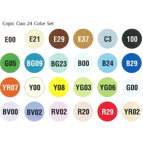 Copic Ciao Marker 24Pc Basic Set | 4511338051191
