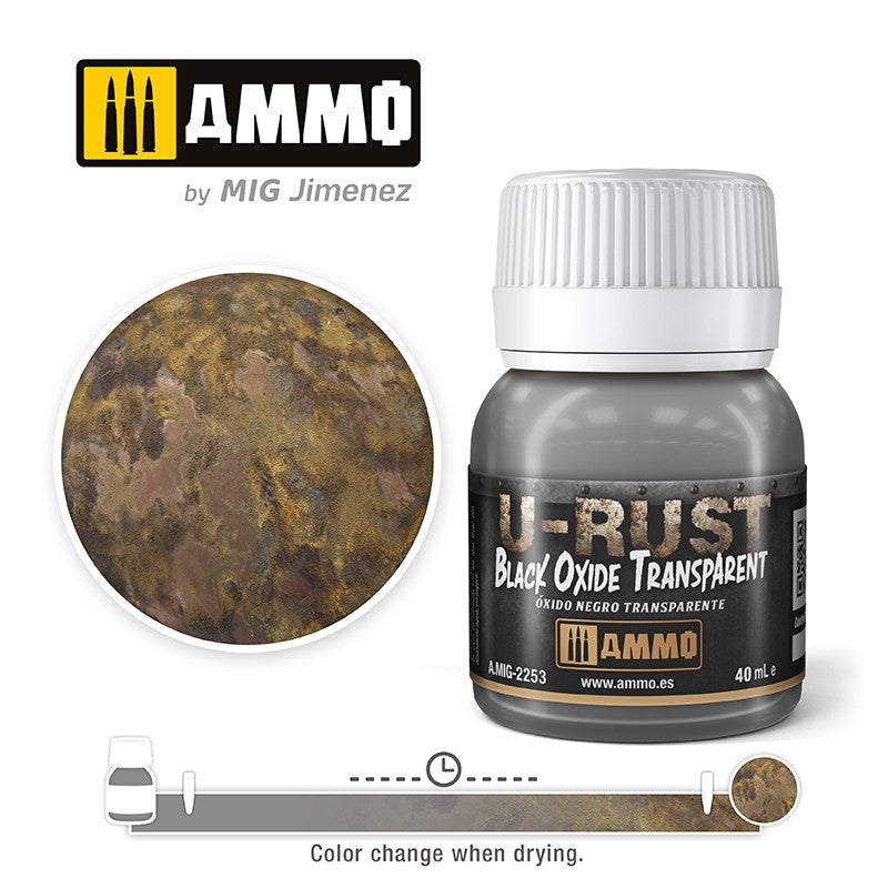 Ammo Mig U-Rust Black Oxide Transparent 40ml | 8432074022534