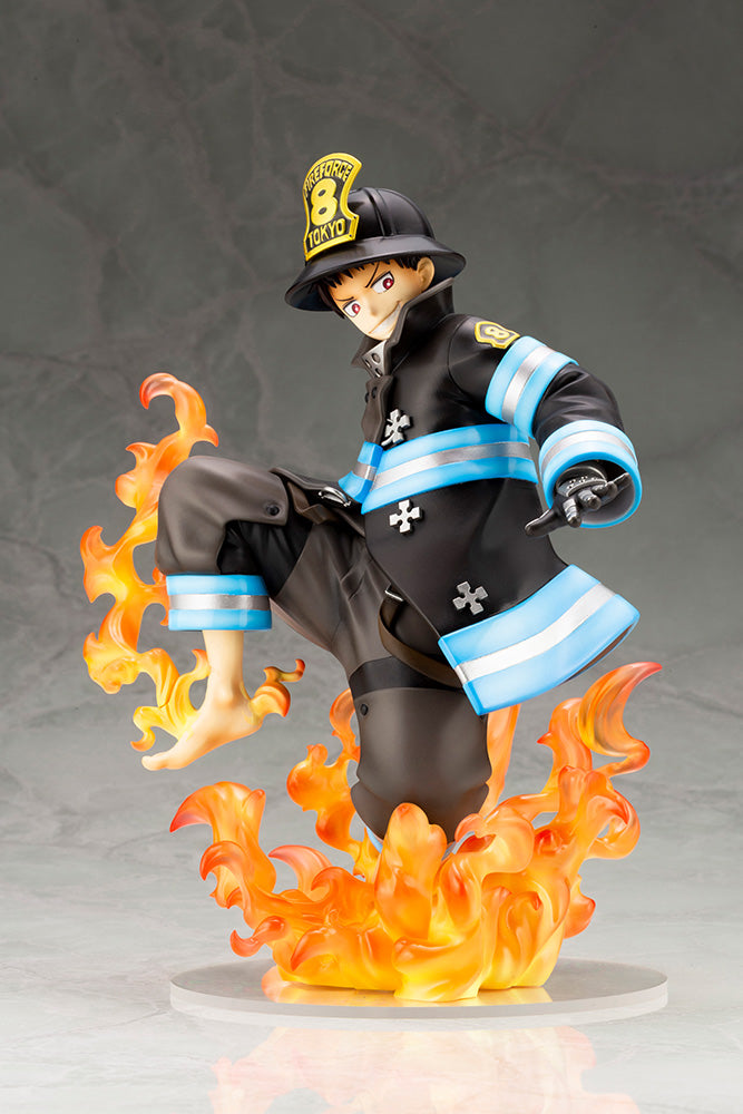 Kotobukiya 1/8 Artfx J Shinra Kusakabe Fire Force, Pre-painted PVC Statue | 190526020351