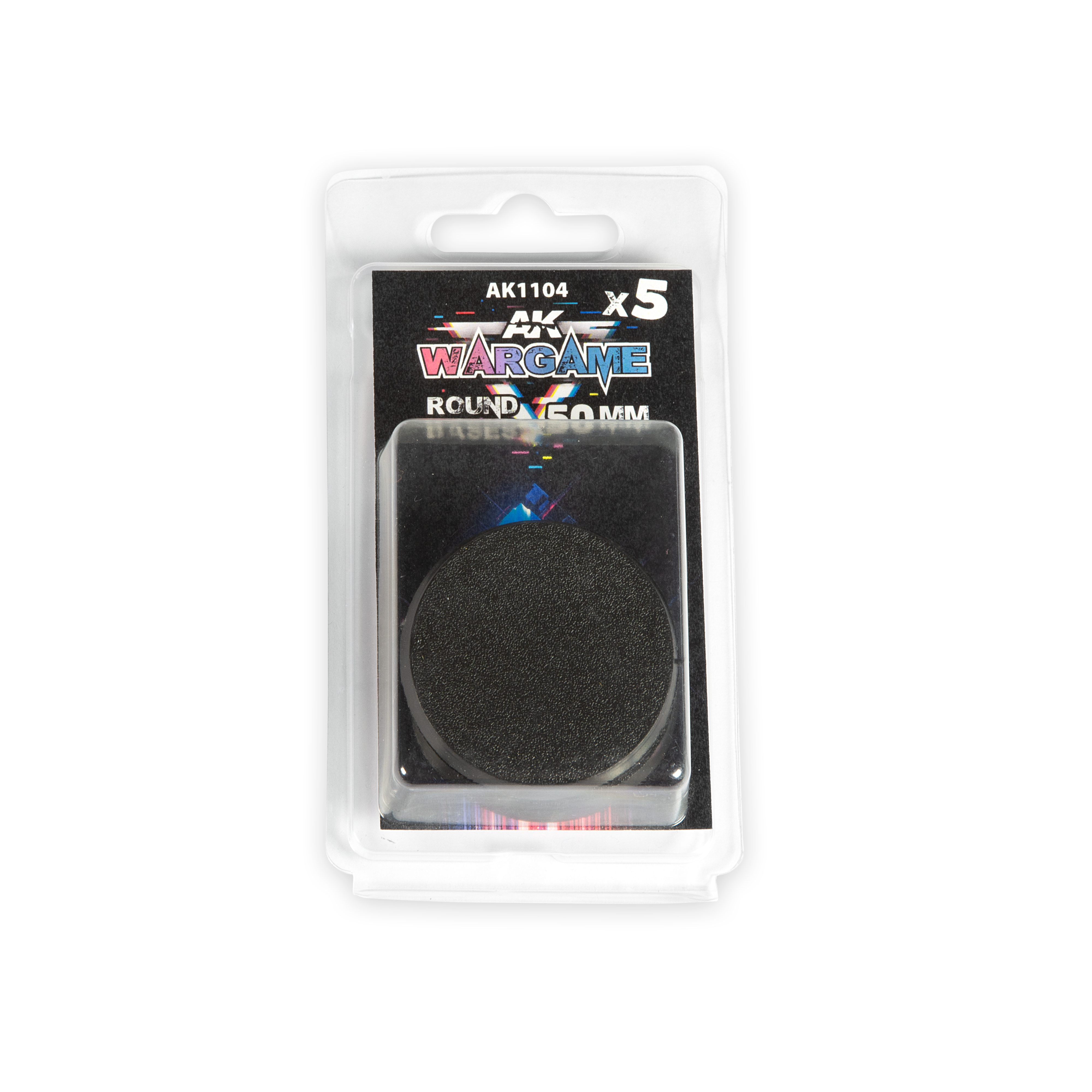 AK Interactive Plastic Wargame Bases. Round Base 50mm (5 Units) | 8435568328778