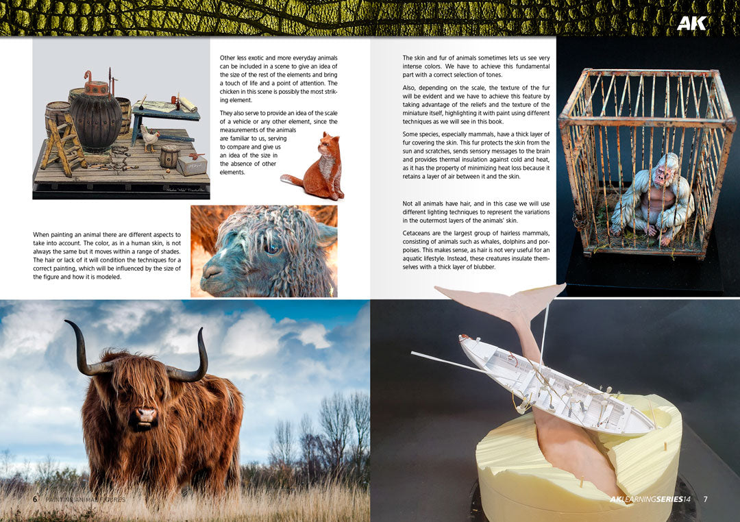AK Interactive Learning Series #14 Painting Animal Figures (English) | 8435568334663