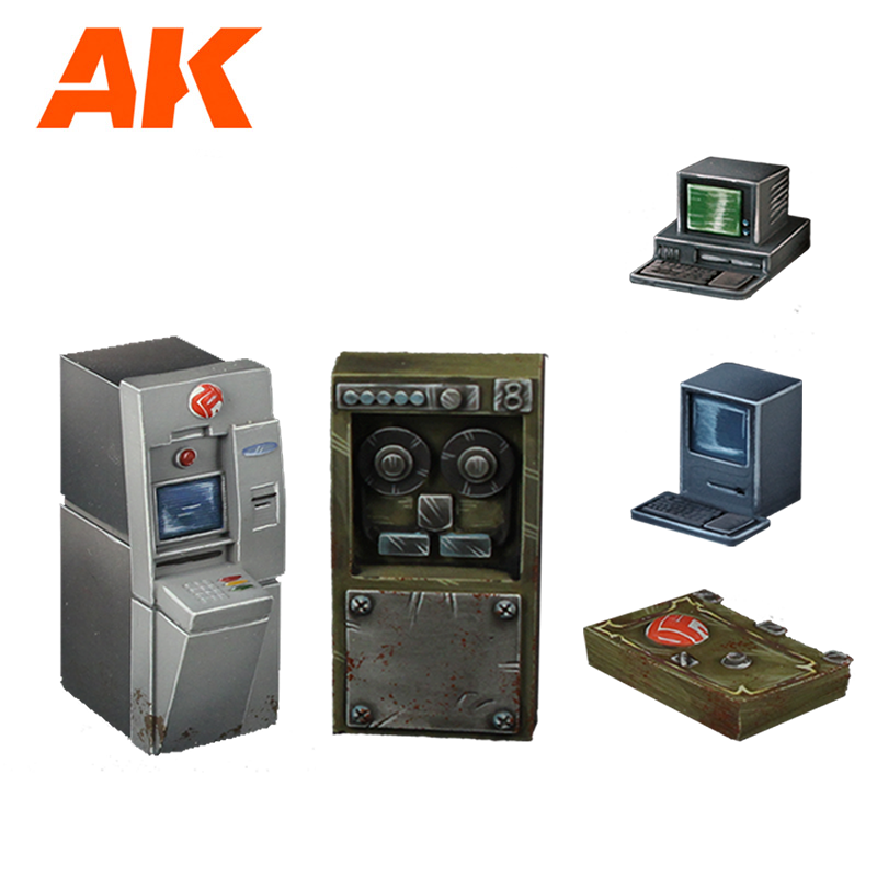 AK Interactive Bank Wargame Set 100% Polyurethane Resin Compatible With 30-35MM Scale | 8435568333291