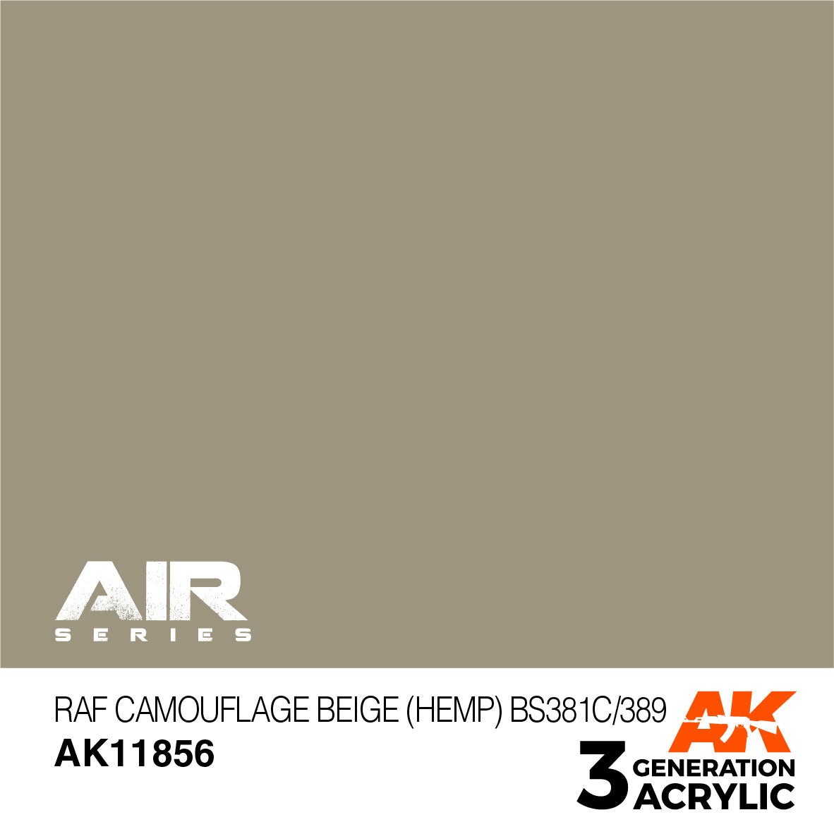 AK Interactive 3G Air - RAF Camouflage Beige (Hemp) BS381C/389 | 8435568315204