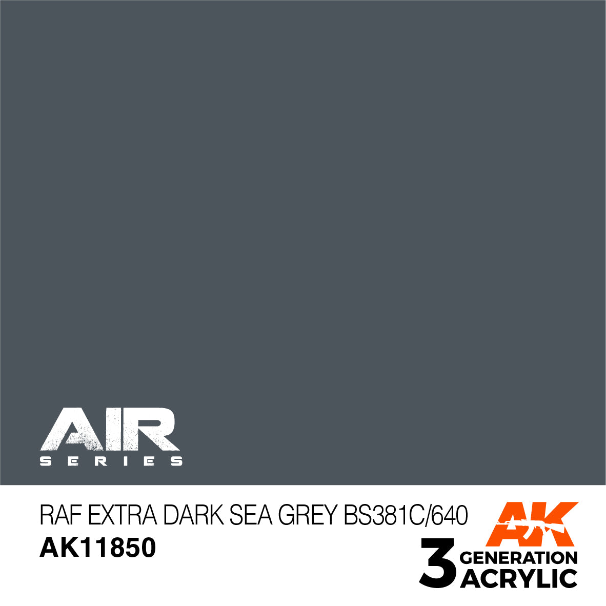 AK Interactive 3G Air - RAF Extra Dark Sea Grey BS381C/640 | 8435568315143