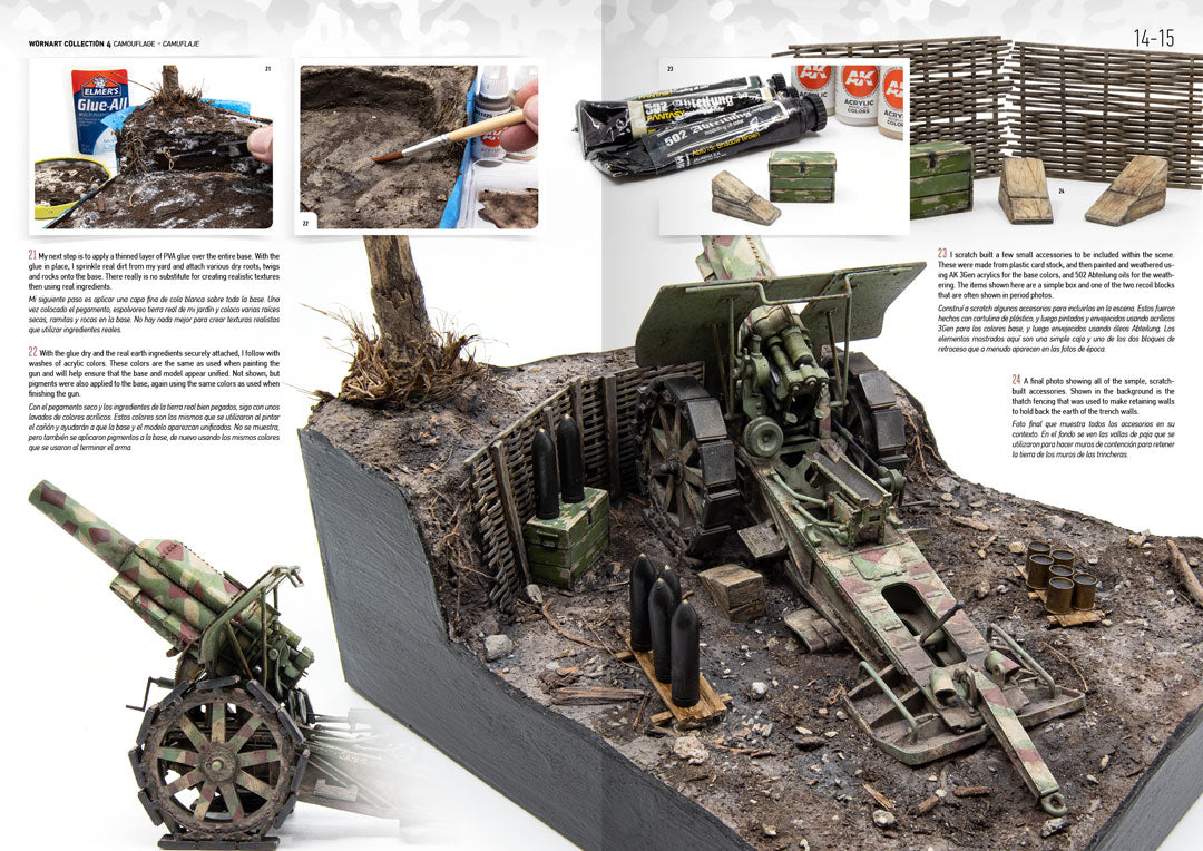 AK Interactive Worn Art Collection #04 Camouflage - Bilingual