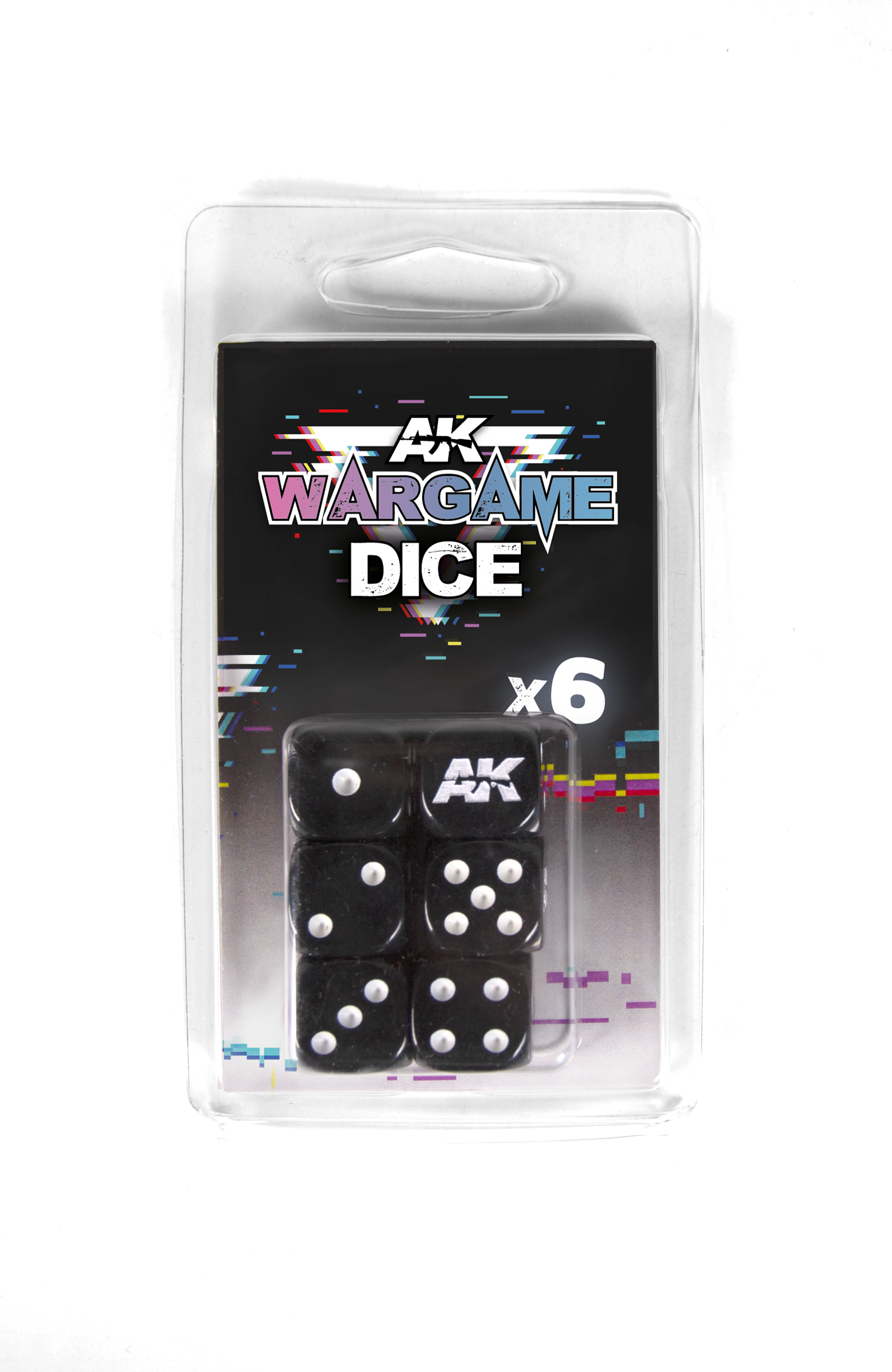 AK Interactive Set 6 Dices (Black) | 8435568328495