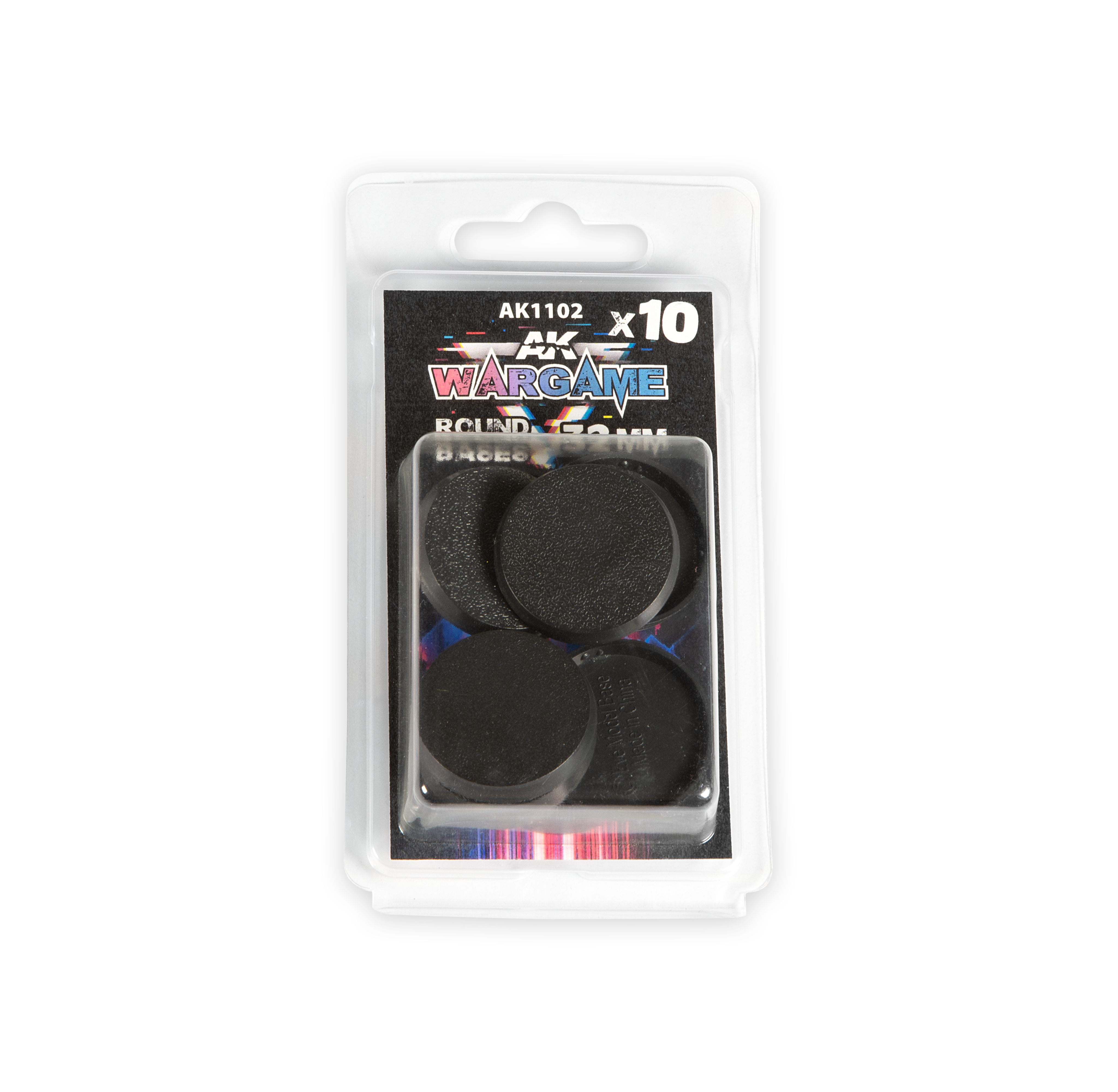 AK Interactive Plastic Wargame Bases. Round Base 32mm (10 Units) | 8435568328754